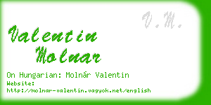 valentin molnar business card